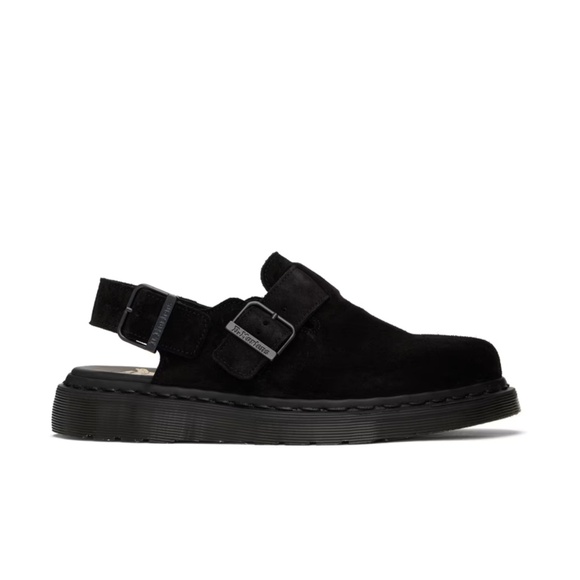 Dr. Martens Black Jorge Suede Slingback Loafers Size 11 NWT - Picture 1 of 12